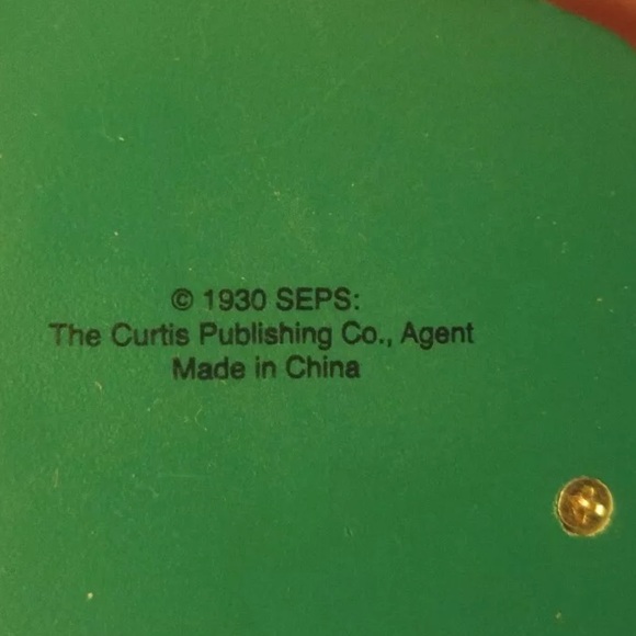 RARE VINTAGE COLLECTOR PIECE ,THE CURTIS PUBLISHING CO. ORNAMENT - Picture 2 of 2